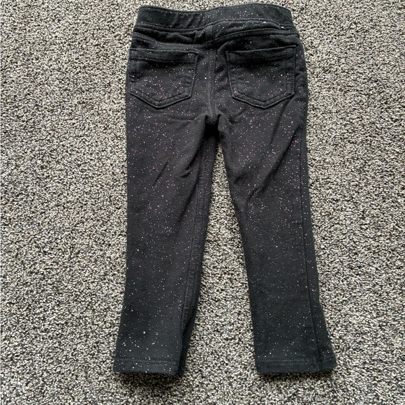 Jumping Beans Baby Girl Black Sparkle Pants, Size 18 Months - Picture 6 of 8